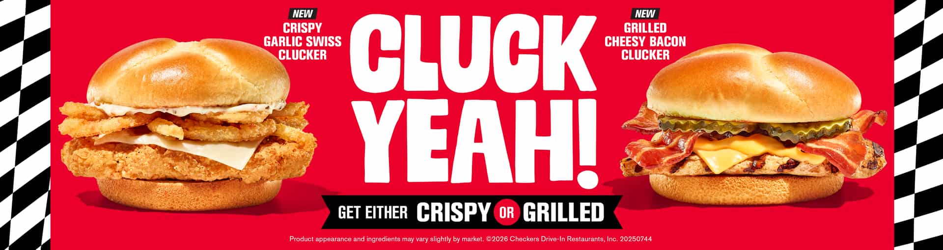 Cluck Yeah - Crispy Garlic Swiss Clucker & Grilled Cheesy Bacon Clucker