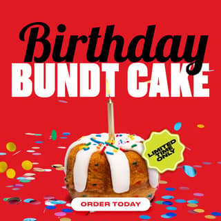 Birthday Bundt Cake