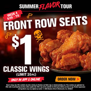 Summer Flavor Tour - $1 Classic Wings (Limit 20pc)
