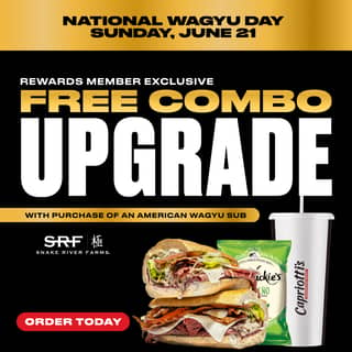 National Wagyu Day - Free Combo Upgrade