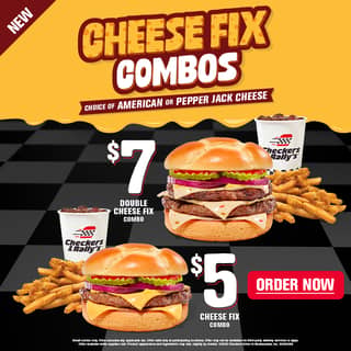 Cheese Fix Combos - $5 or $7 Double