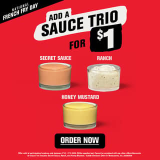 Add a Sauce Trio for $1 (Secret Sauce, Ranch, Honey Mustard)