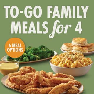 To-Go Family Meals for 4 - 6 Meal Options