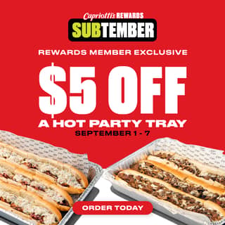 $5 Off a Hot Party Tray