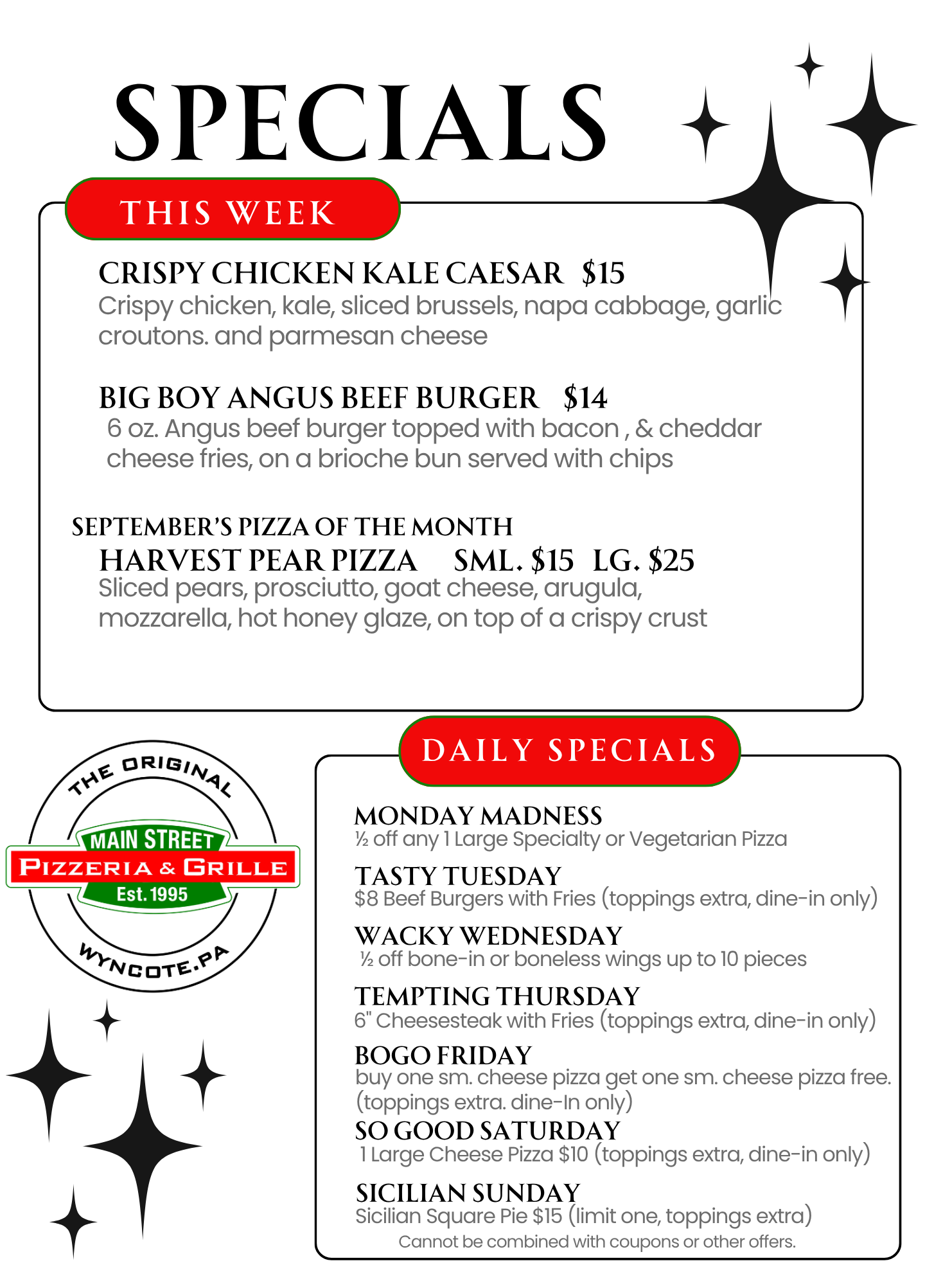 Specials July 13th - 19th