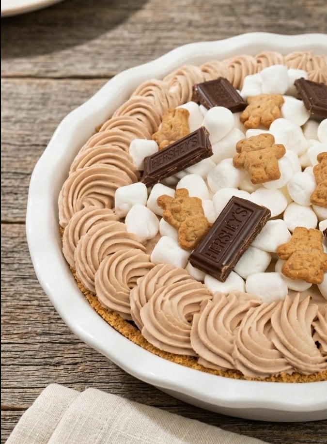Shari's signature chocolate cream pie with whipped topping