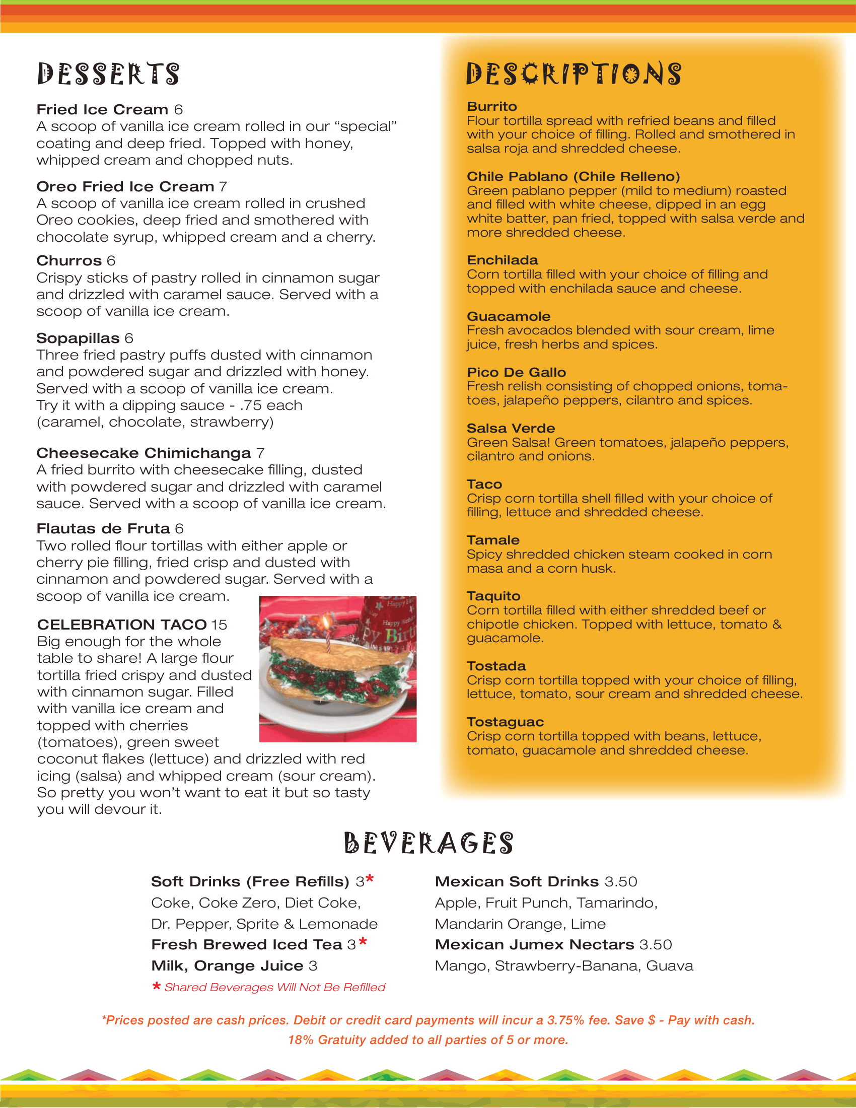 Menu item