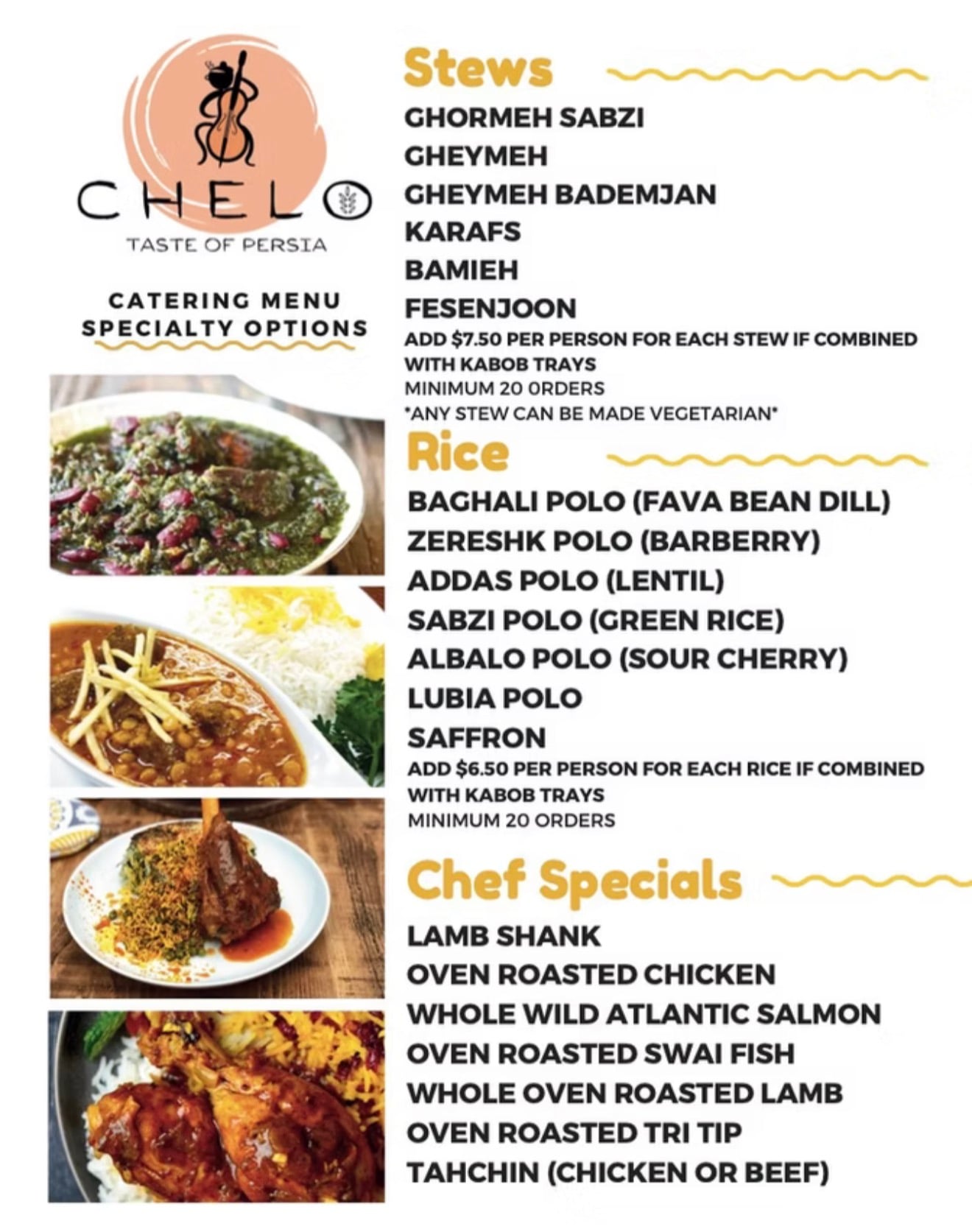 Chelo catering platter