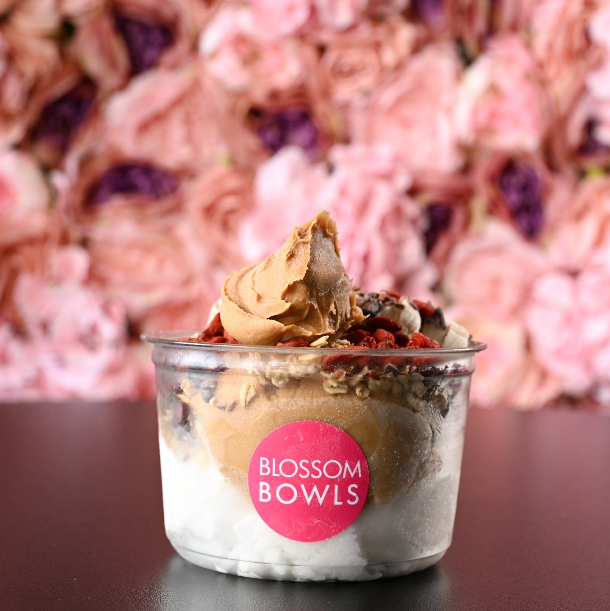 Bali Bowl with blue majic, mango, coconut and tropical fruit