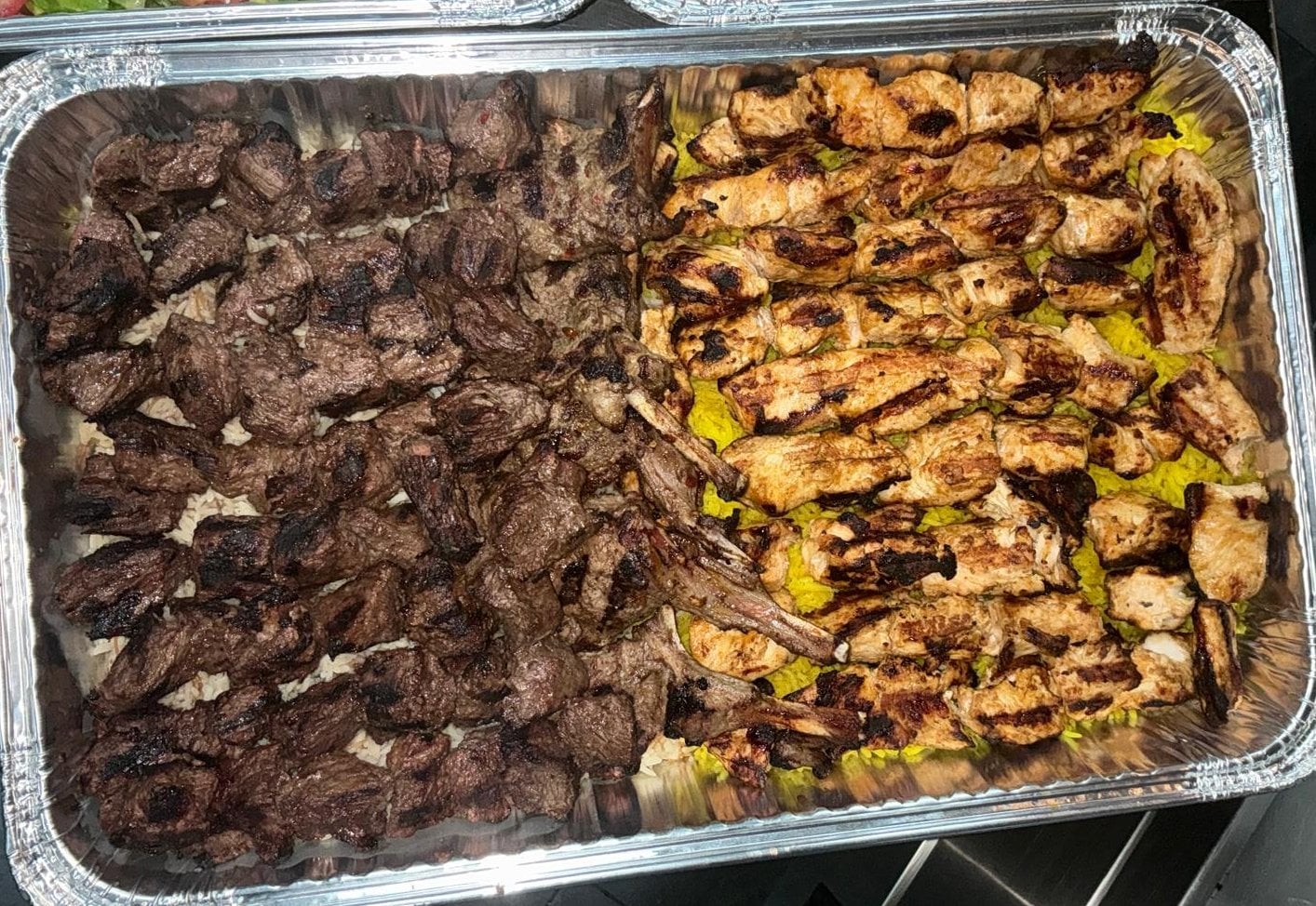 Build Your Mix Grill Platter with grilled meats and vegetables