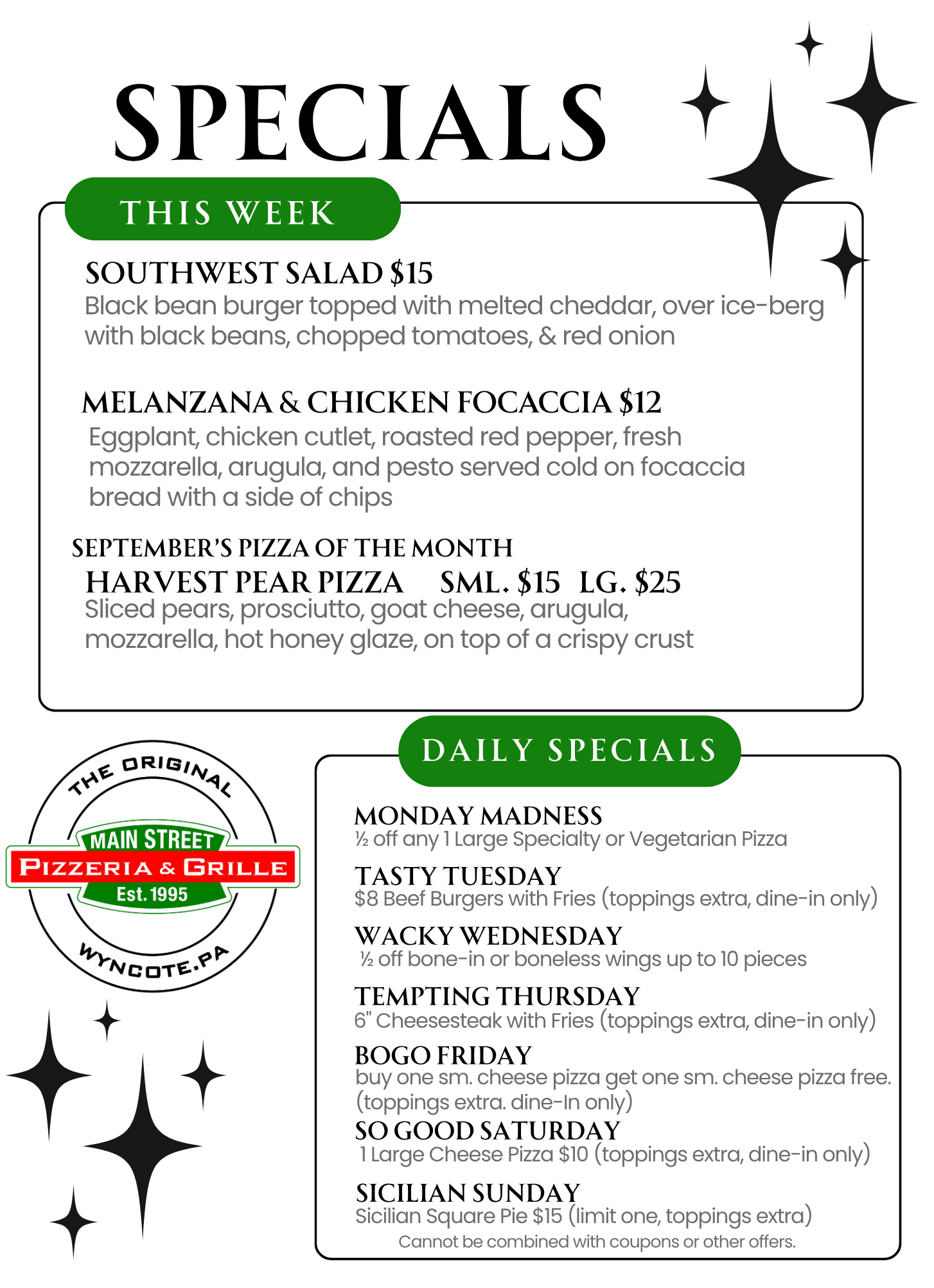 Specials July 13th - 19th
