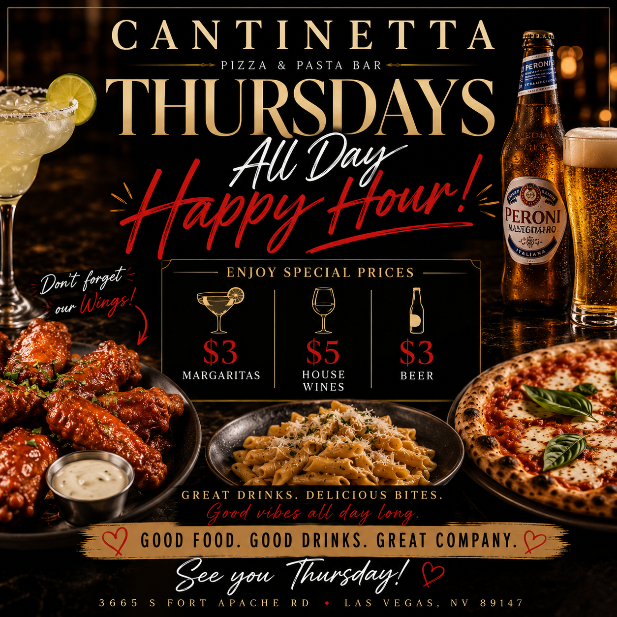 Happy Hour at Cantinetta