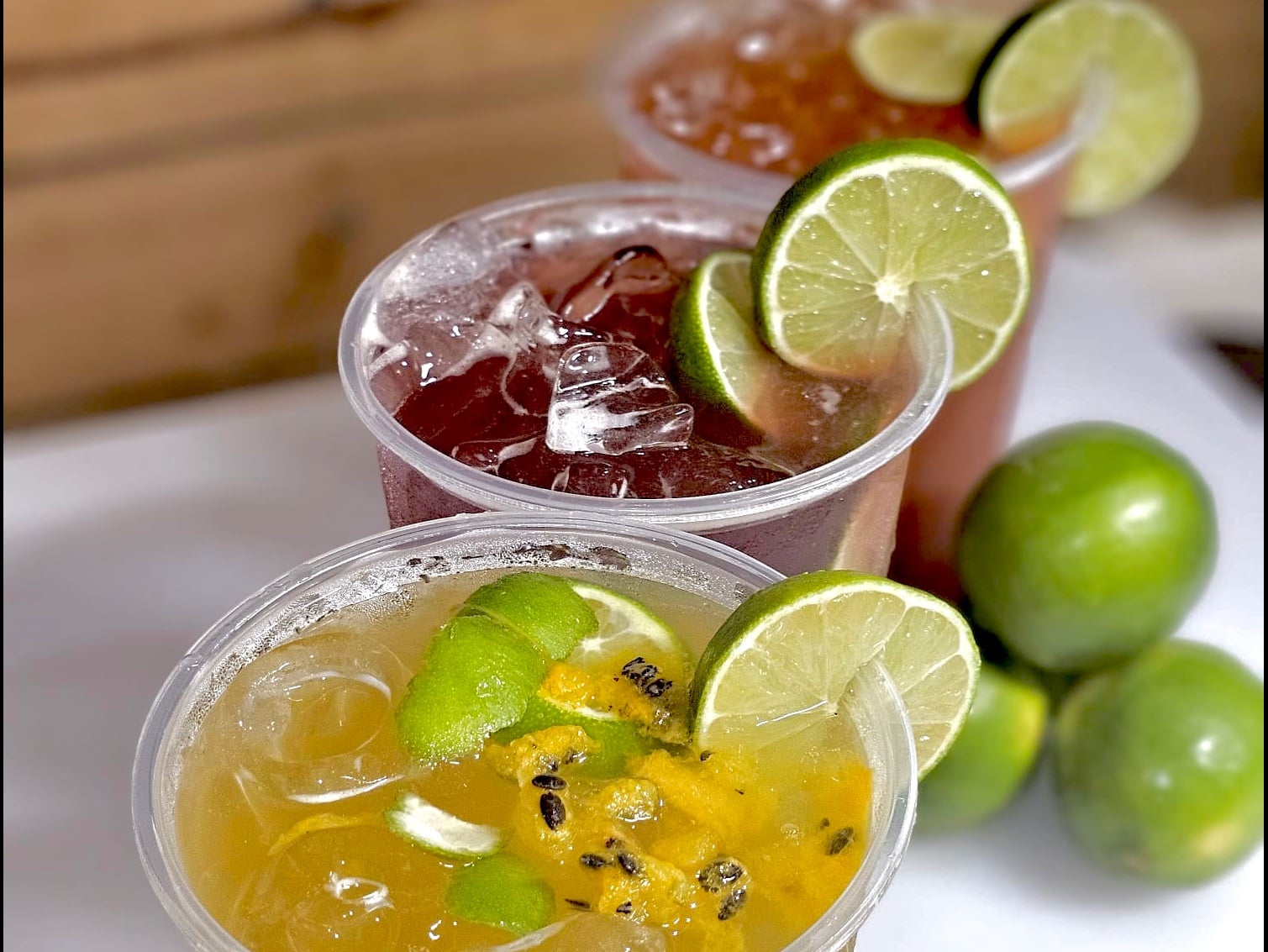 32oz passion fruit and lime lemonade