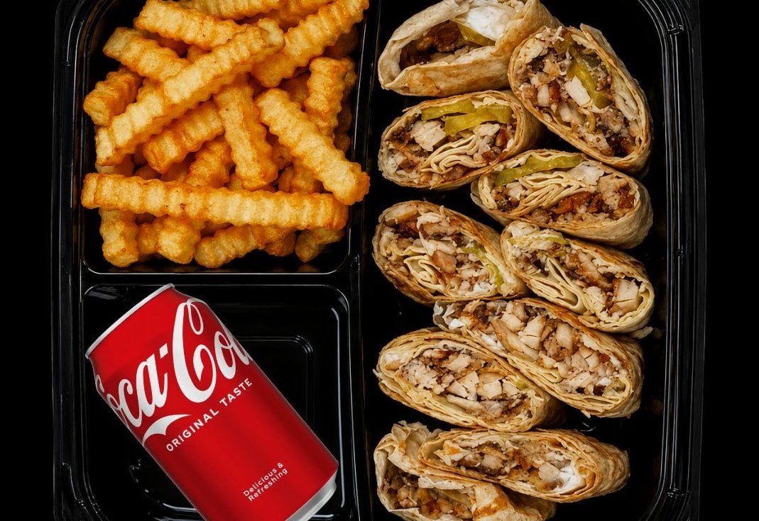 Foot-long XL Syrian chicken shawarma with Saj bread